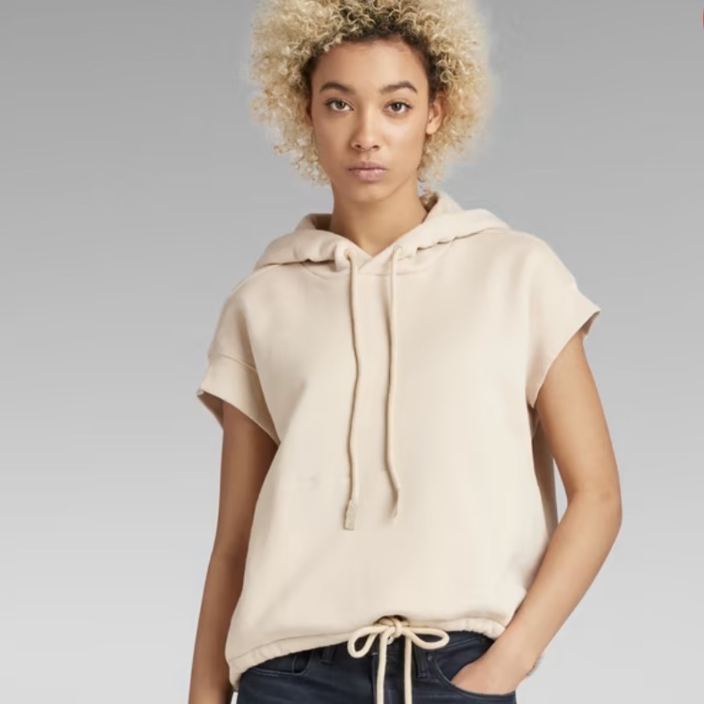 G-Star Cream Hoodie Sweatshirt